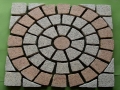 Multi cor telha de malhada de pedra de pavimentação do granito