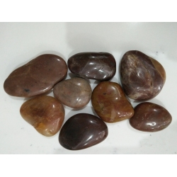 Polished red pebble stone 3-5cm