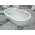 Banheira de pedra branca banheira pedra natural para banheiro