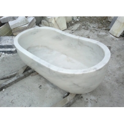  Banheira de pedra natural branca para banheiro